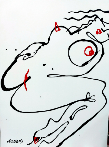 Figura 4 -  2023 - 100x70cm - Acrílico Carton Pluma.